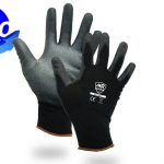 Guante de Nylon con Poliuretano Negro o Gris SG1012