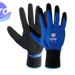 Guante de Poliéster con Nitrilo en Dorso y Nitrilo Arenoso en Palma SG1051