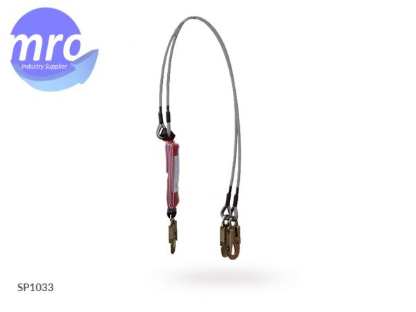 SP1033 Amortiguador de caídas con doble cable de acero SP1033