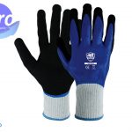 Guante Anti Corte N5 con Recubrimiento de Nitrilo y Palma Recubierta de Nitrilo Arenoso SG1050