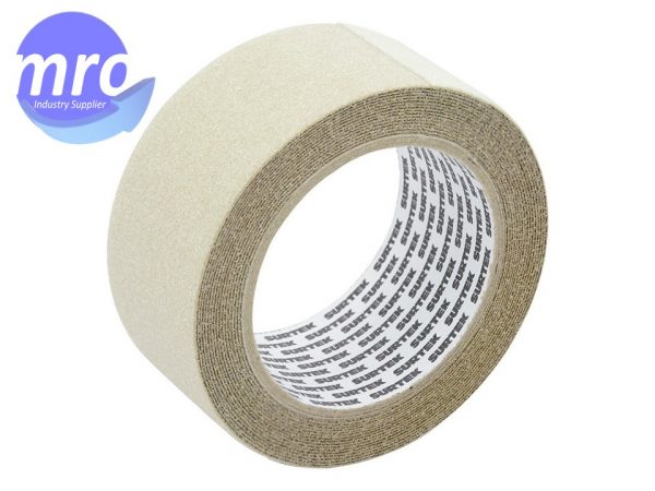 Rollo de 5m de cinta antiderrapante blanca 50mm con abrasivo