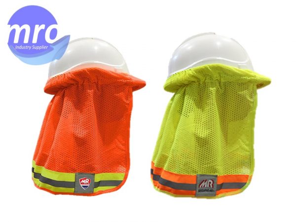 cubrenucas reflejante naranja para casco unitalla sr1040