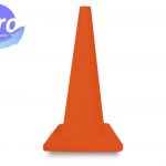 SR1028-N70 Cono Naranja 100% De Pvc De 71 Cm