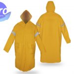 DZ1001-R Impermeable Largo con Reflejante tipo Gabardina