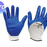 Guante de Poliéster con Palma y Medio Dorso de Nitrilo SG1011