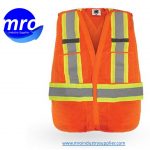 SR1034-NR CHALECO SUPER VISIBILIDAD AJUSTABLE NARANJA-MRO INDUSTRY SUPPLIER