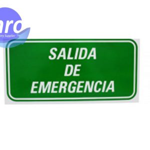 SEÑALETICA SAÑIDA DE EMERGENCIA PROTECCION CIVIL