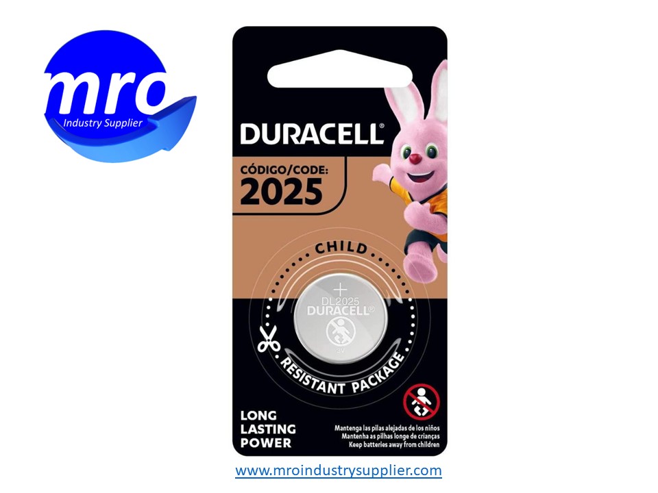 Duracell Pila Botón CR2025, 3V, Litio – MRO Industry Supplier