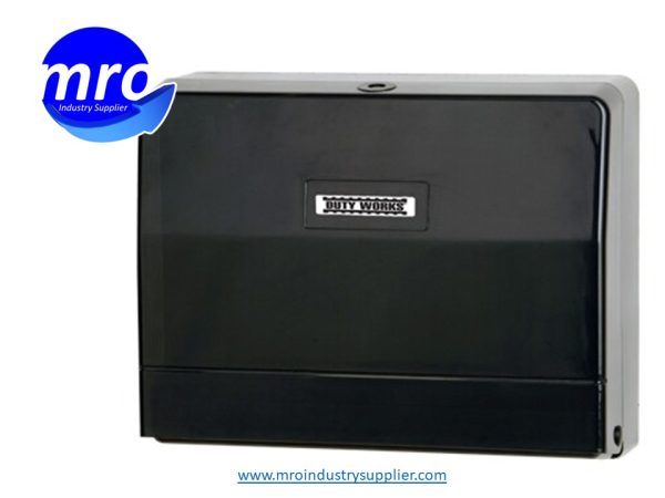 DW-403-N-DISPENSADOR.-DE-TOALLA-INTERDOBLADA-HUMO-CON-NEGRO-DUTY-WORKS-MRO-INDUSTRY