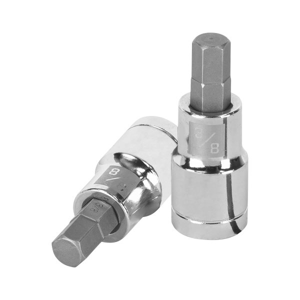 Dado punta hexagonal de 3/8", cuadro 1/2", Truper