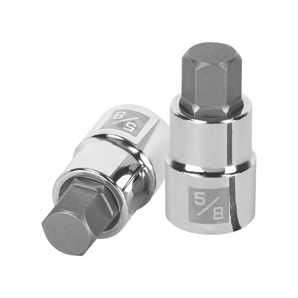 Dado punta hexagonal de 5/8", cuadro 1/2", Truper