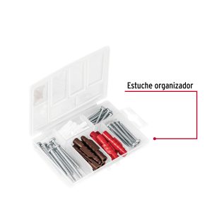 Estuche 26 taquetes 3/16