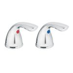 Juego de manerales de palanca para lav-fregadero, cromo, Aero