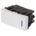 Interruptor de 3 vias, 1 modulo, linea Espa?ola,color blanco