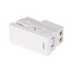 Interruptor de 3 vias blanco de 1 modulo, linea Lisboa