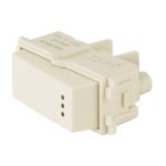 Interruptor de 3 vias con luz piloto, linea Italiana, marfil