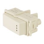 Interruptor sencillo con luz piloto, linea Italiana, marfil