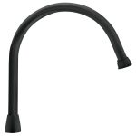 Cuello largo para mezcladora de fregadero, negro mate, Aqua