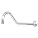 Brazo de 50 cm y chapeton tipo gancho para regadera, Aero