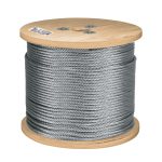 Metro de cable flexible 1/4' de acero 7x19 hilos, 300 m