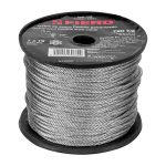 Metro de cable flexible 1/8' de acero 7x19 hilos, 75 m