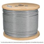 Metro cable flexible 3/16' acero 7x19 recubierto PVC, 300 m