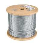 Metro de cable flexible 5/16' de acero 7x19 hilos, 75 m