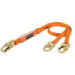 Linea de vida con absorbedor de impacto, doble brazo, ANSI