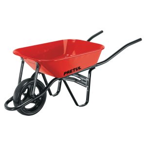 Código: 20674 Clave: CAP-35FB Carretilla 3.5 ft3 roja,angosta, imponchable, tubular,PRETUL