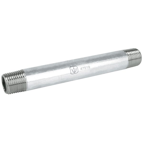 Niple de acero galvanizado 1/2" x 6", Foset