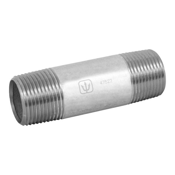 Niple de acero galvanizado 3/4" x 3", Foset