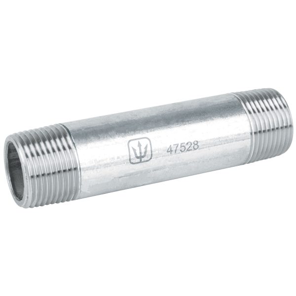 Niple de acero galvanizado 3/4" x 4", Foset