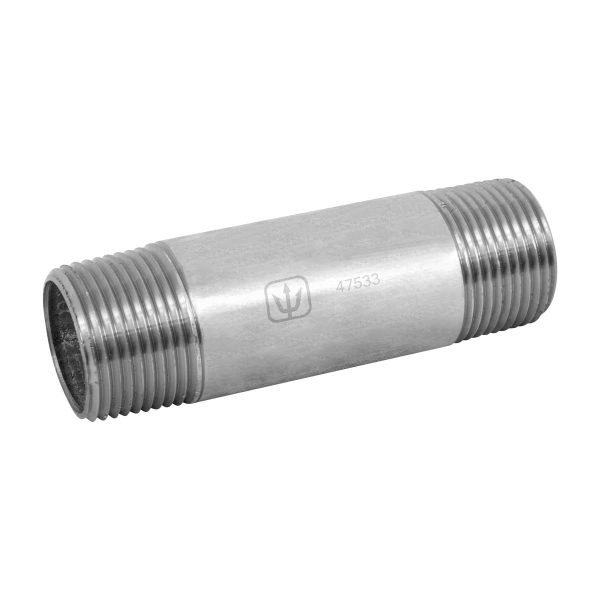 Niple de acero galvanizado 1" x 4", Foset