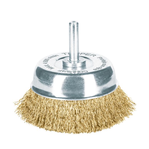 Código: 11572 Clave: CO-3 Carda de copa 2-3/4" alambre grueso para taladro, Truper