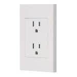 Placa armada contacto d?plex, 3 modulos, Espa?ola, blanco