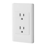 Placa armada blanca contacto d?plex 3 modulos, Lisboa