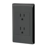 Placa armada negra contacto d?plex 3 modulos, Lisboa