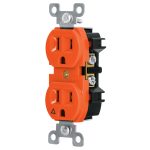 Contacto d?plex, tierra aislada, 15 A, linea standard