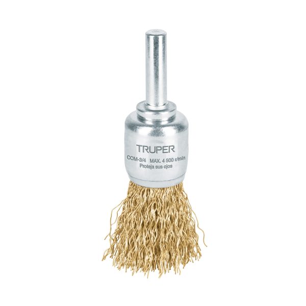 Código: 11593 Clave: COM-3/4 Carda de copa 3/4" alambre grueso para taladro, Truper