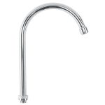 Cuello alto/curvo para mezcladora de fregadero cromo, Basic