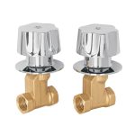 Juego llaves empotrar roscables, maneral metalico, Basic