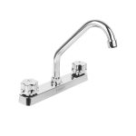 Mezcladora 8' fregadero, ABS, cuello corto, hexagonal, BASIC