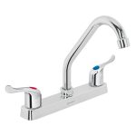 Mezcladora 8' fregadero, ABS, cuello corto, palanca, BASIC