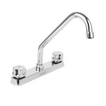 Mezcladora 8' fregadero, ABS, cuello largo, hexagonal, BASIC