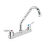 Mezcladora 8' fregadero, ABS, cuello largo, palanca, BASIC