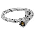 Manguera para WC, acero inox, 3/8'x7/8', 40cm, laton/laton