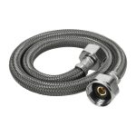 Manguera para WC, vinilo gris, 1/2' x 7/8', 60 cm