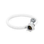 Manguera para WC vinilo blanco 1/2'x7/8', 50cm, plastico/laton