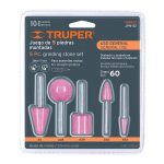 Juego de 5 piedras montadas zanco 1/4' y 1/8',uso general