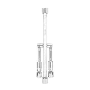 Llave de cruz 14' plegable pulida y cromada, TRUPER